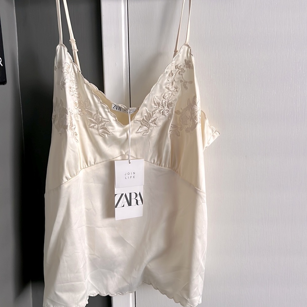 Zara silk tank top!